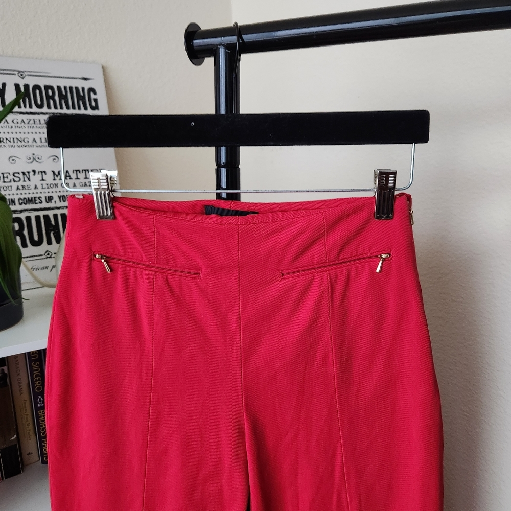 The Script High Waist Red Ankle Pants - image 3